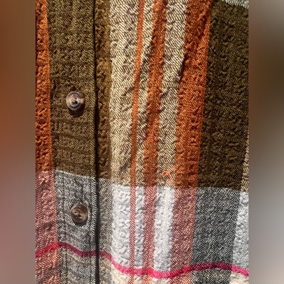 ANTHROPOLOGIE | PILCRO Slide slit plaid tunic Medium - Picture 8 of 9